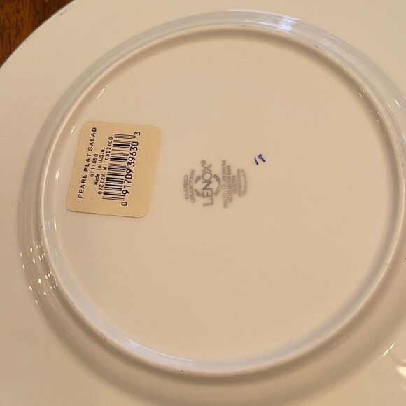 Salad Plate Pearl Platinum by Lenox - 1, 2, 3, 4, 5 & 6 Available - Picture 9 of 10